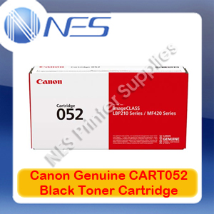 Canon Genuine CART052 BLACK Toner-->LBP212dw/LBP215x/MF426dw/MF429x [3100 Pages]